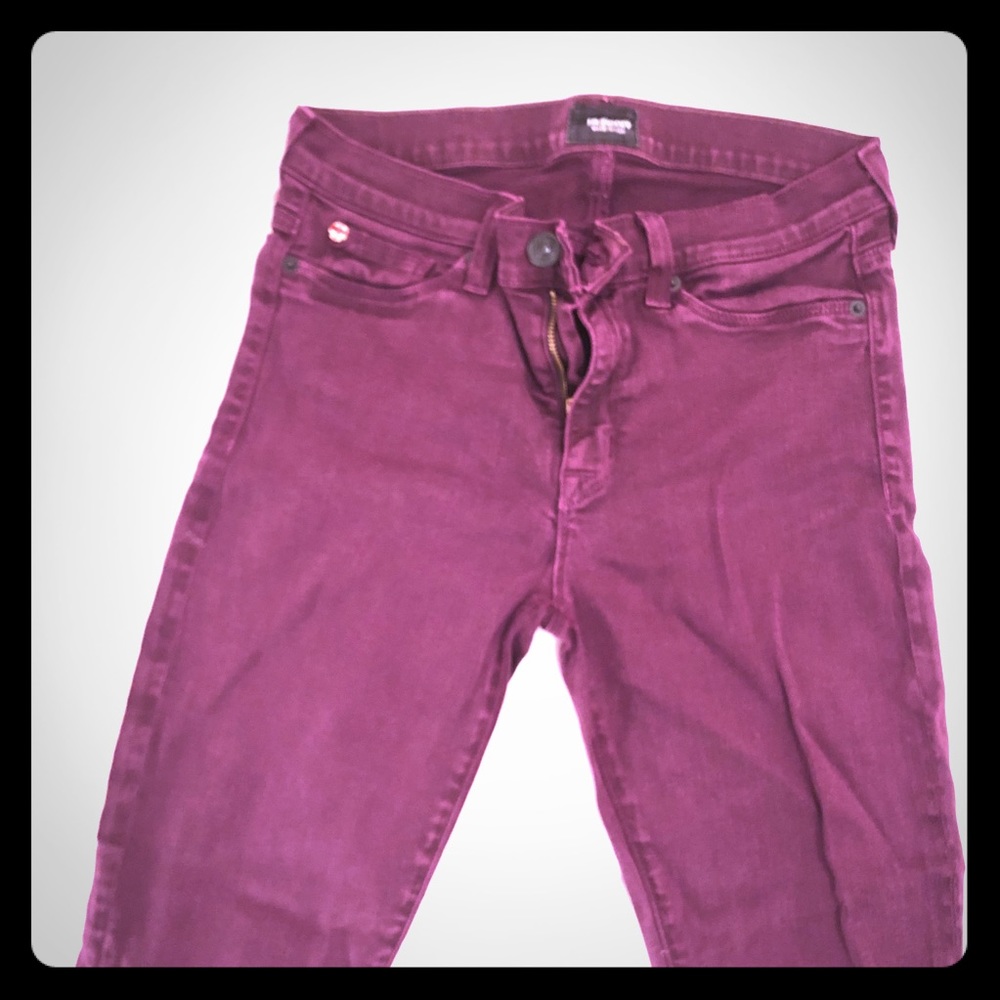 Magenta / dark purple Hudson jeans